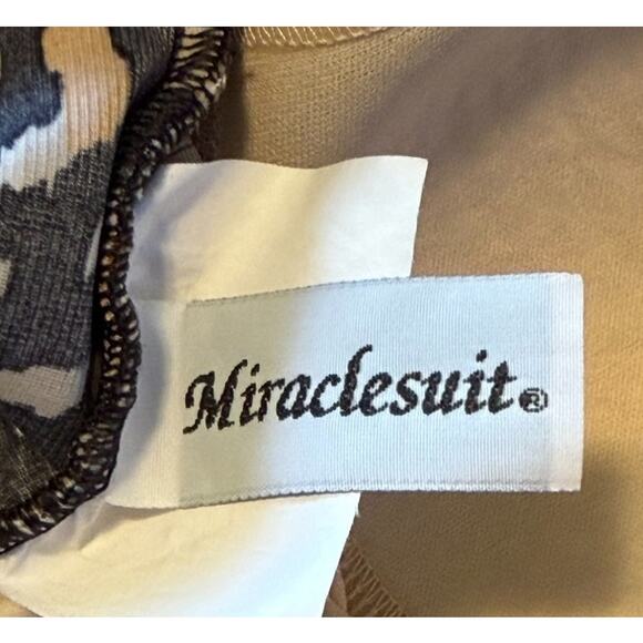 Miraclesuit Swimsuit 6 Women Brown One Piece Stretch Vacation Beach Summer Slims - Picture 5 of 6